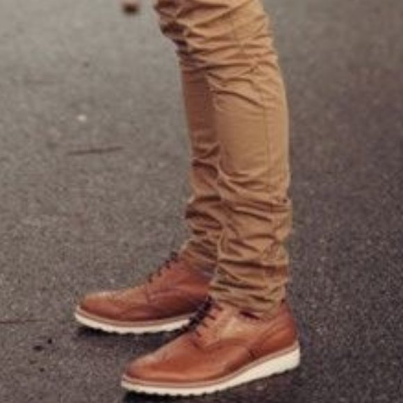 VOSTEY Men's Casual Leather Oxford - Picture 14 of 14